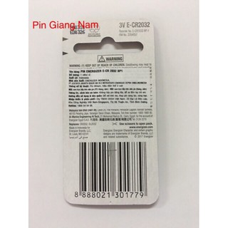 Pin Cúc Áo 3V Energizer Lithium CR2032