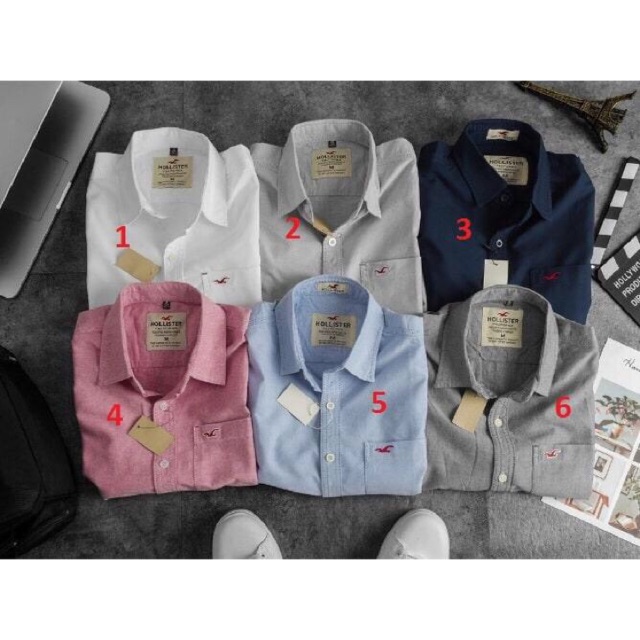 ÁO SƠ MI NAM TRƠN HOLLISTER