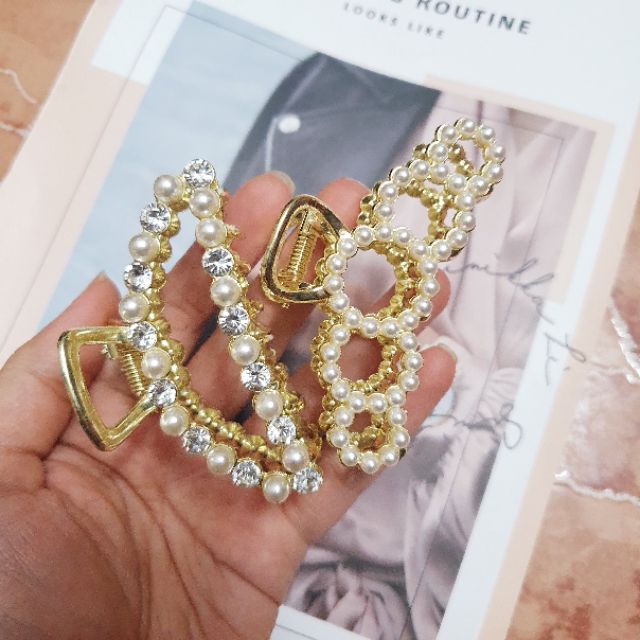 Cặp tóc đính hạt các loại