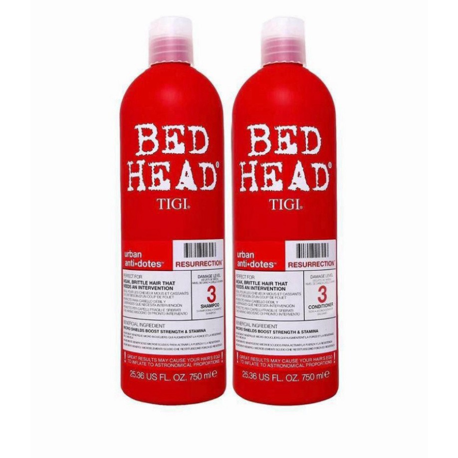 Bộ Dầu Gội + Xả Tigi Bed Head, Dầu Gội Xả Chăm Sóc, Phục Hồi Tóc Cấp Độ 3| Ngăn Ngừa Gãy Rụng Khô Sơ