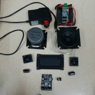 Combo full linh kiện Loa bluetooth 12W×2 điện 12v