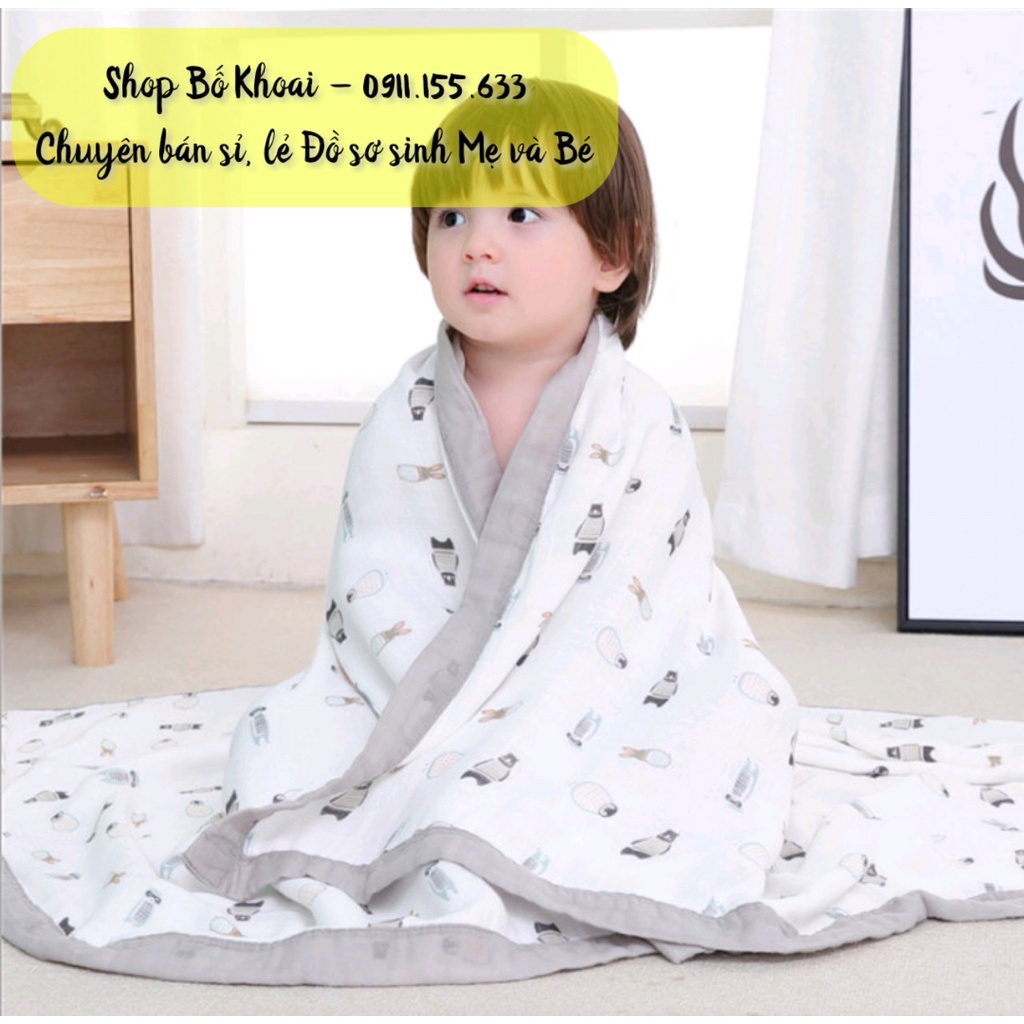 Chăn xô sợi tre 4 lớp - Chăn sợi tre ADEN ANAIS, MANNY, KILUTA - Chăn sợi tre cho bé - Bố Khoai Store