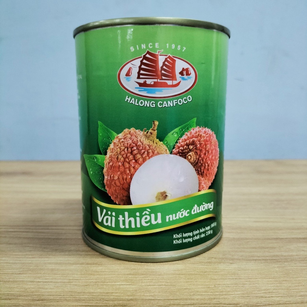 Vải Thiều Nước Đường Hạ Long Canfoco 565g