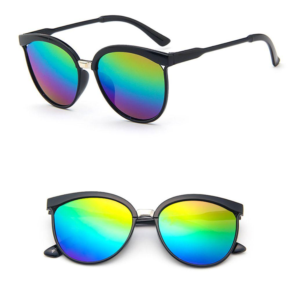 Kính Chống Tia UV Phản Quang Gọng Lớn Phong Cách Hàn Quốc Cho Nam Và Nữ