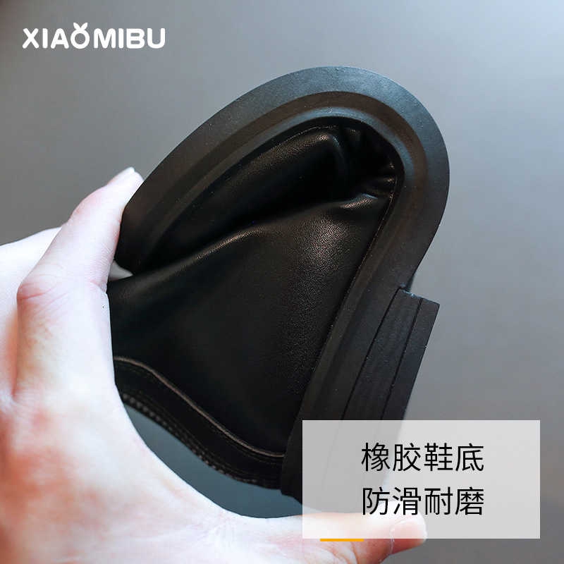 Xiaomi Giày Bốt Martin Phối Khóa Kéo Phía Sau Kiểu Anh Cá Tính Cho Bé Gái