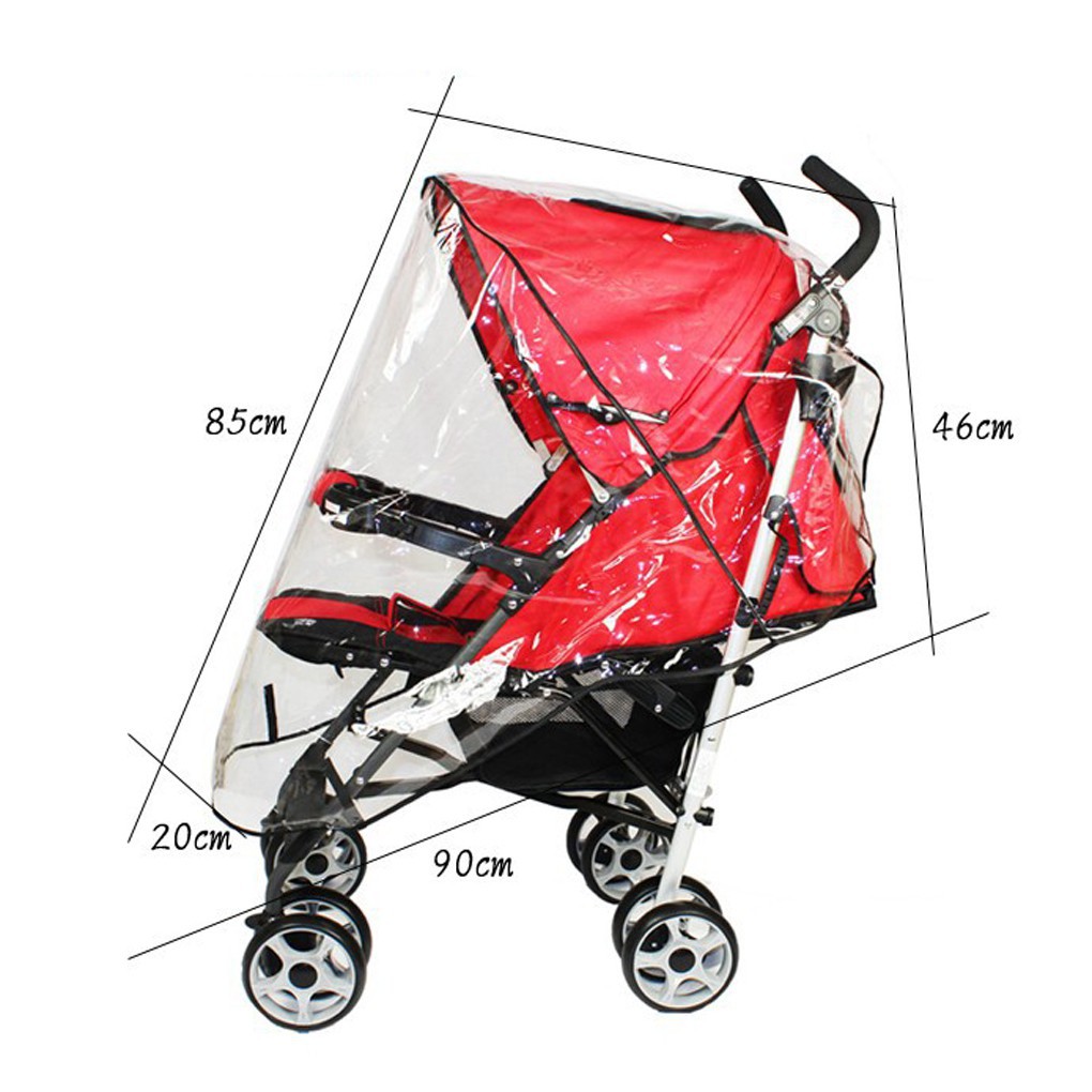 Màn chắn mưa gió siêu dày cho xe đẩy em bé sơ sinh