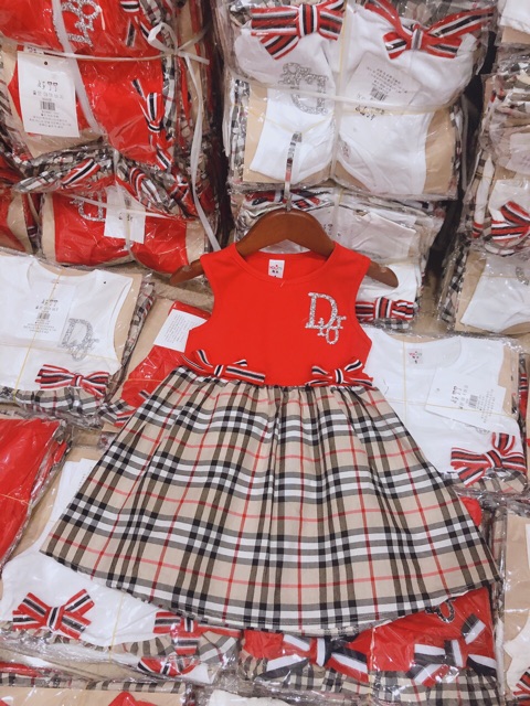 Váy Diiorr siêu kute , mát cho bé gái - VDI