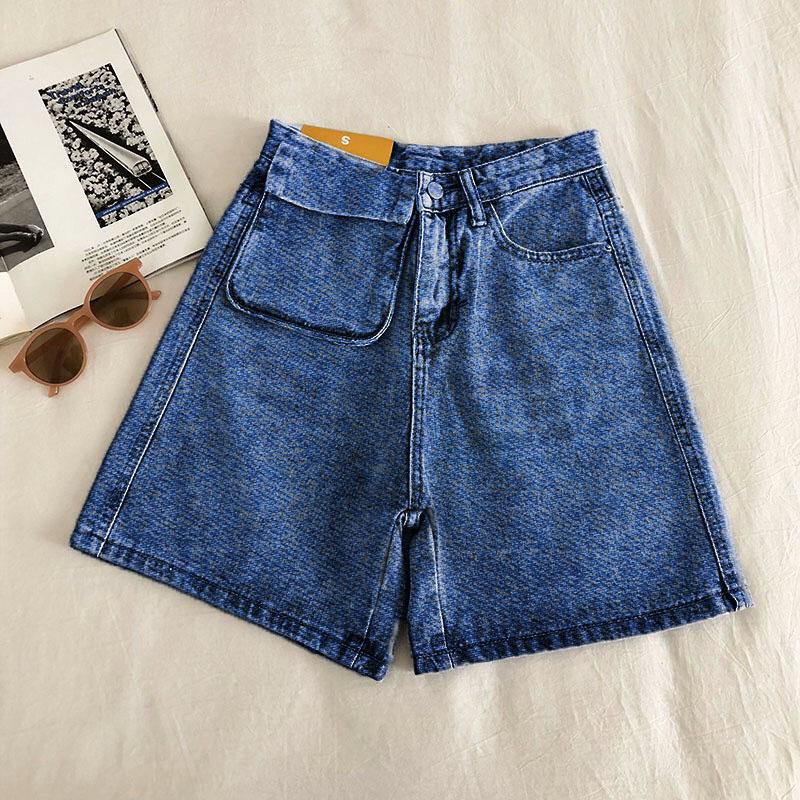 Quần Shorts Cạp Cao Túi Tháo Rời Phong Cách Ulzzang_C8