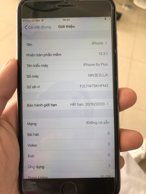 Điện thoại iphone 6s plus lock zin keng bh dài