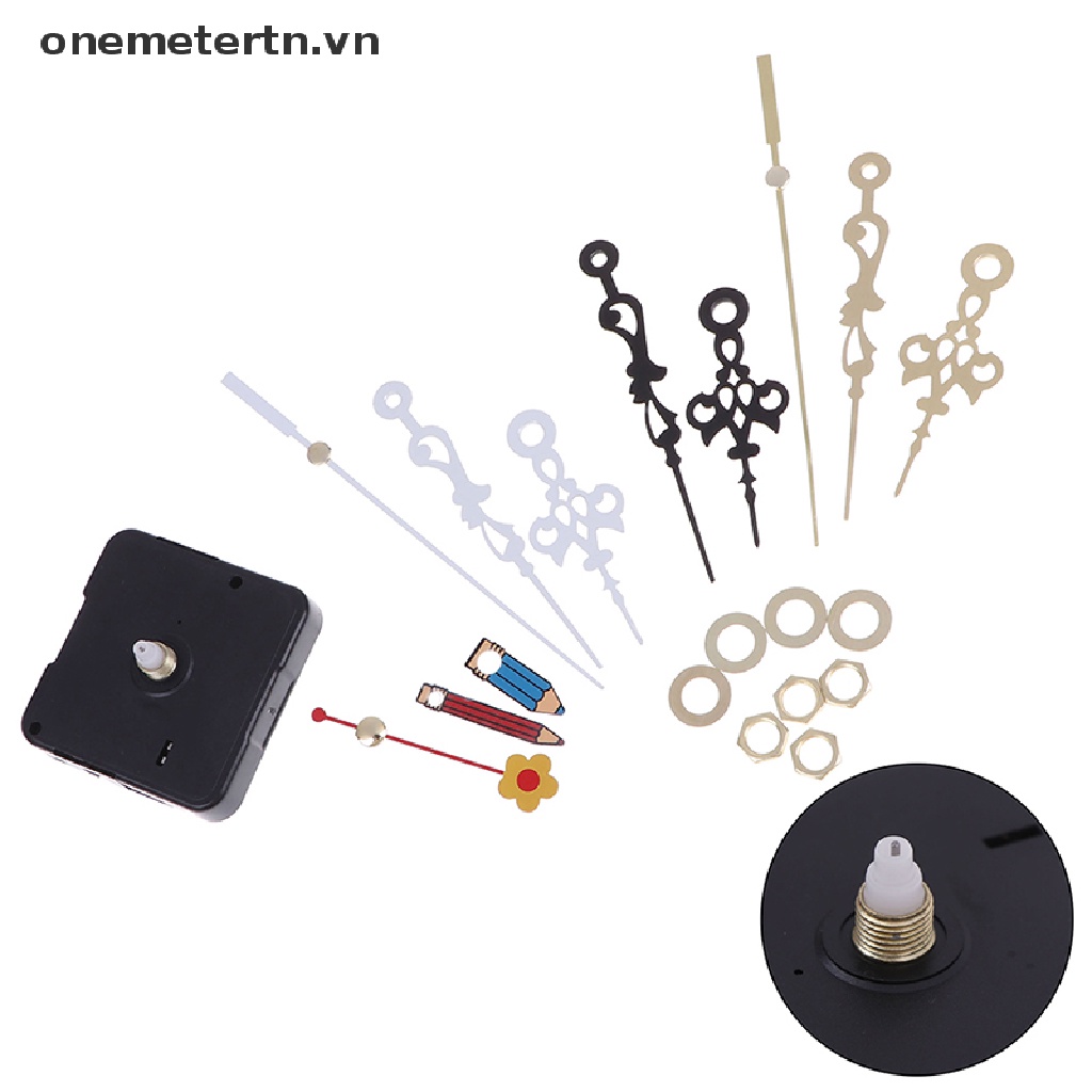 1 Bộ Máy Đồng Hồ Thạch Anh Chạy Pin Diy Không Gây Tiếng Ồn