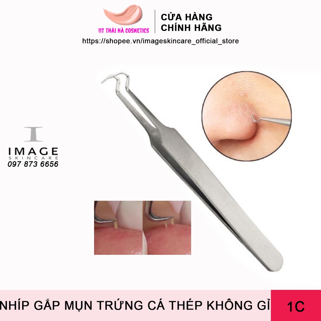 Nhíp Gắp Mụn Trứng Cá Thép Không Gỉ