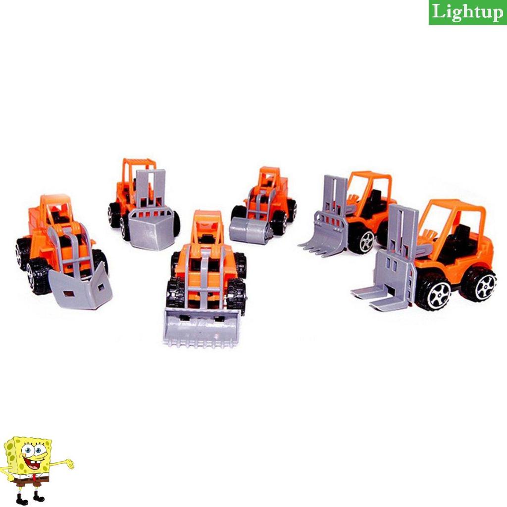 Xếp hình dành cho trẻ em Ô tô kéo xe ô tô mini xe nâng đồ chơi ô tô mô hình máy xúc Đồ chơi