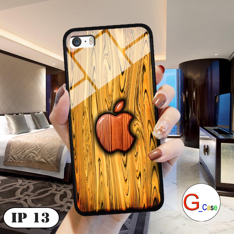 Ốp lưng kính 3D IPhone 5/ 5S/ 5SE