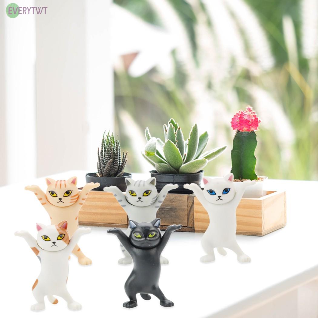 Set 5 Mô Hình Mèo 100% Trang Trí Đáng Yêu