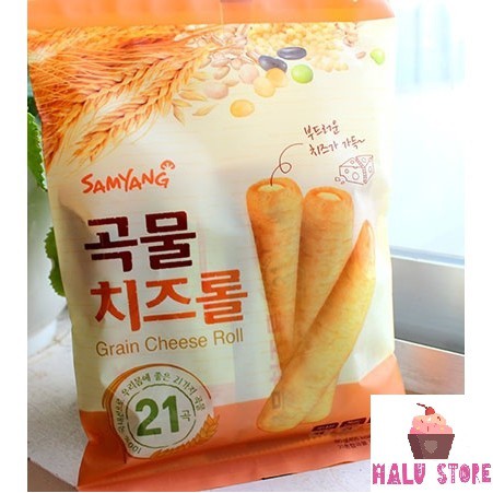 Bánh ngũ cốc cuộn phô mai Samyang gói 80 gram - xuất xứ: Hàn Quốc 🇰🇷.
