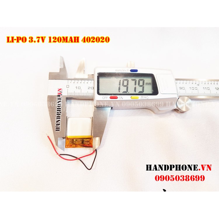 Pin Li-Po 3.7V 402020 110 / 120mAh (Lithium Polyme)
