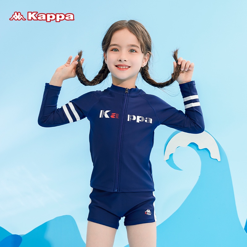 Kappa Bộ Đồ Bơi Dài Tay Chống Nắng Phong Cách Kappa Cho Bé Gái