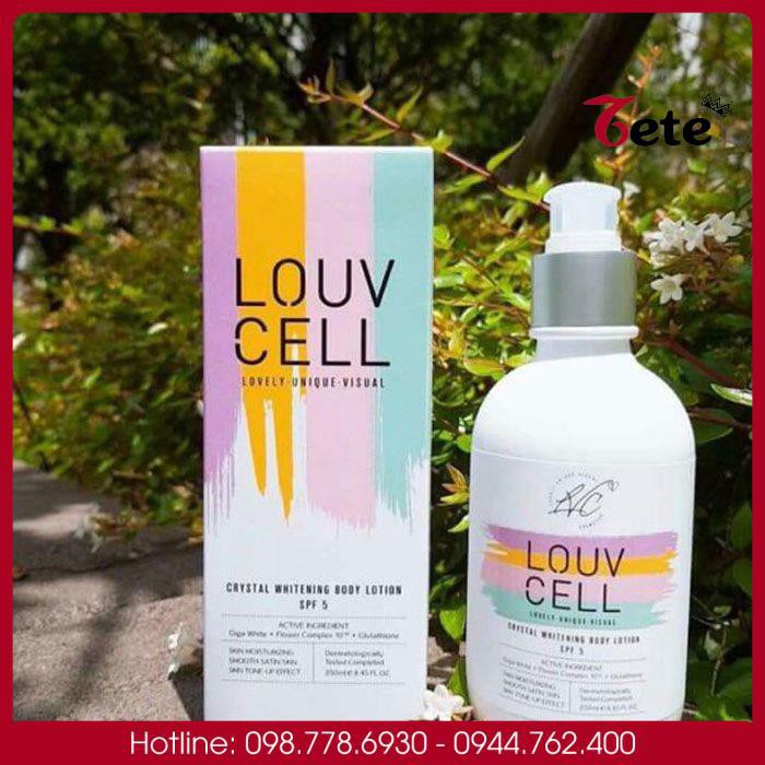 Kem LOUV CELL, Kem Body Dưỡng Trắng Da Louv Cell Hàn Quốc 120 ML-250 ML