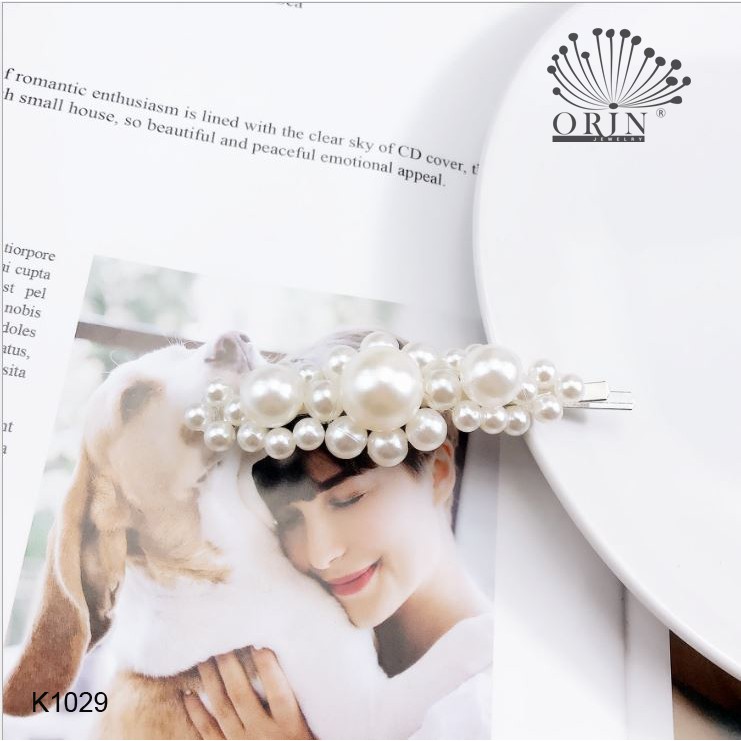 Kẹp tóc đính hạt phong cách Hàn Quốc Orin K1028 K1029 K55 K58