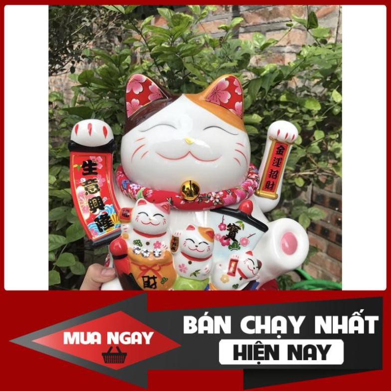 [SP BÁN CHẠY] Mèo Thần tài Vẫy Tay Hưng gia vượng nghiệp 25cm/10inch