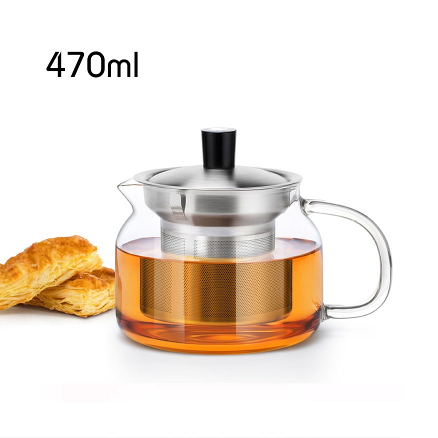 Bình lọc trà thủy tinh lõi inox 470ml - 500ml - 700ml - 900 - 1200ml