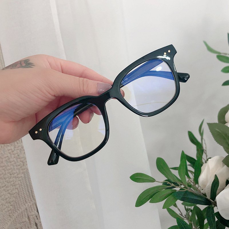 Kính giả cận chữ V mắt kính không độ chống ánh sáng xanh phong cách Hàn Quốc đẹp giá rẻ EMOJI 047