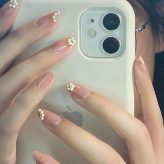 Bộ 24 móng tay giả đính bông hoa siêu xinh