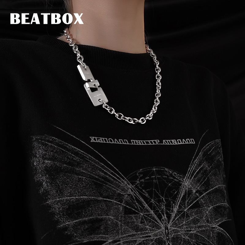 Vòng cổ kim loại phong cách hip hop đường phố cá tính