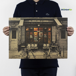 Áp Phích Dán Tường Trang Trí Quán Cà Phê Phong Cách Vintage