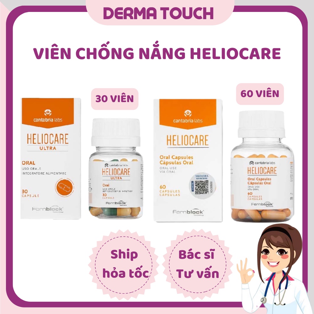 ✅[Chính Hãng] Viên uống Heliocare Oral Ultra chống nắng 30 - 60 VIÊN