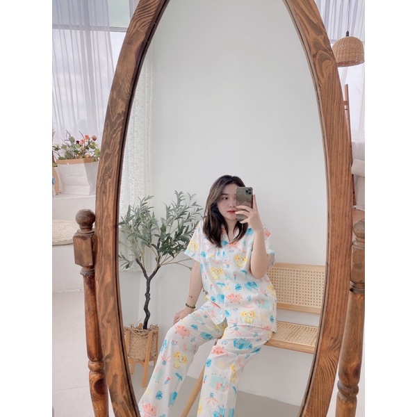 BỘ PIJAMA / PIZAMA THÔ TAY CỘC QUẦN DÀI CHẤT CỰC ĐỈNH [ NHIỀU MÀU ĐƯỢC CHỌN MÀU ]