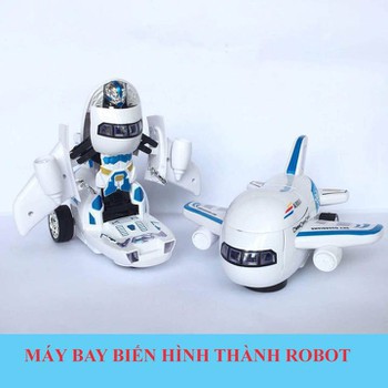 Đồ Chơi Máy Bay Biến Hình Thành Robot Phát Nhạc - hiền nguyễn - GBE