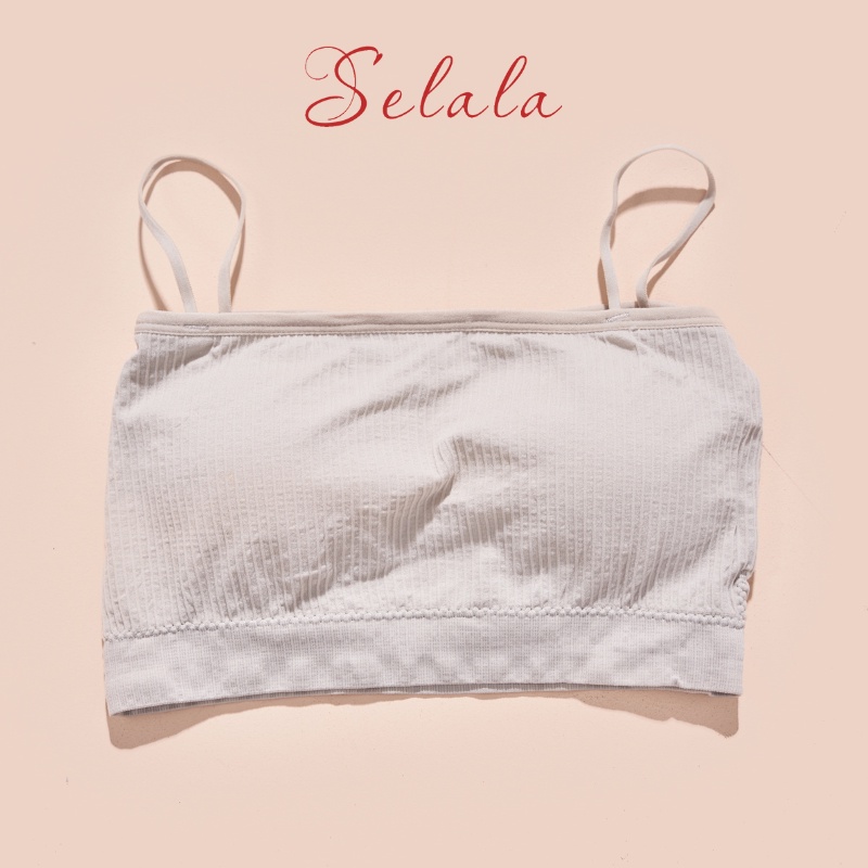 Áo Bra Croptop Selala Chất Cotton Gân Tăm Siêu Thoáng Mát Dễ Phối Đồ Br23