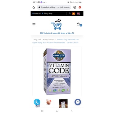 VITAMIN THÔ TỔNG HỢP DÀNH CHO MẸ BẦU