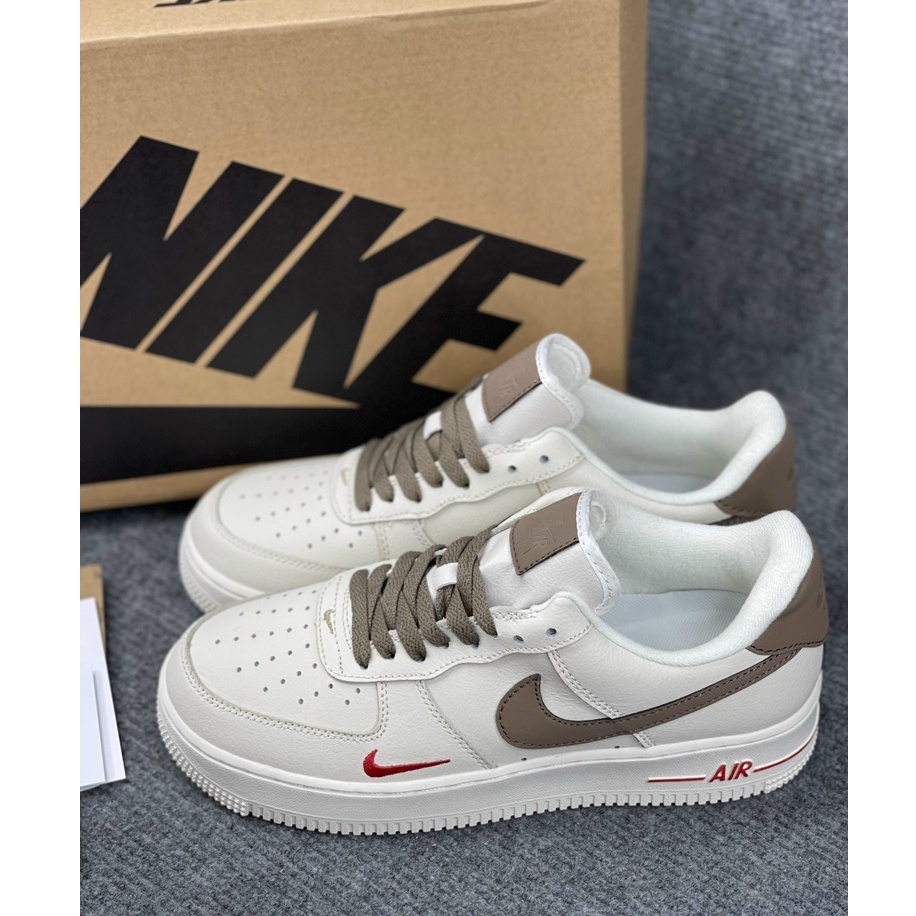 Giày AF1 vệt nâu, giày Air Force 1 vệt nâu nam nữ .Bản trung (Full bill,box) AIR_Store