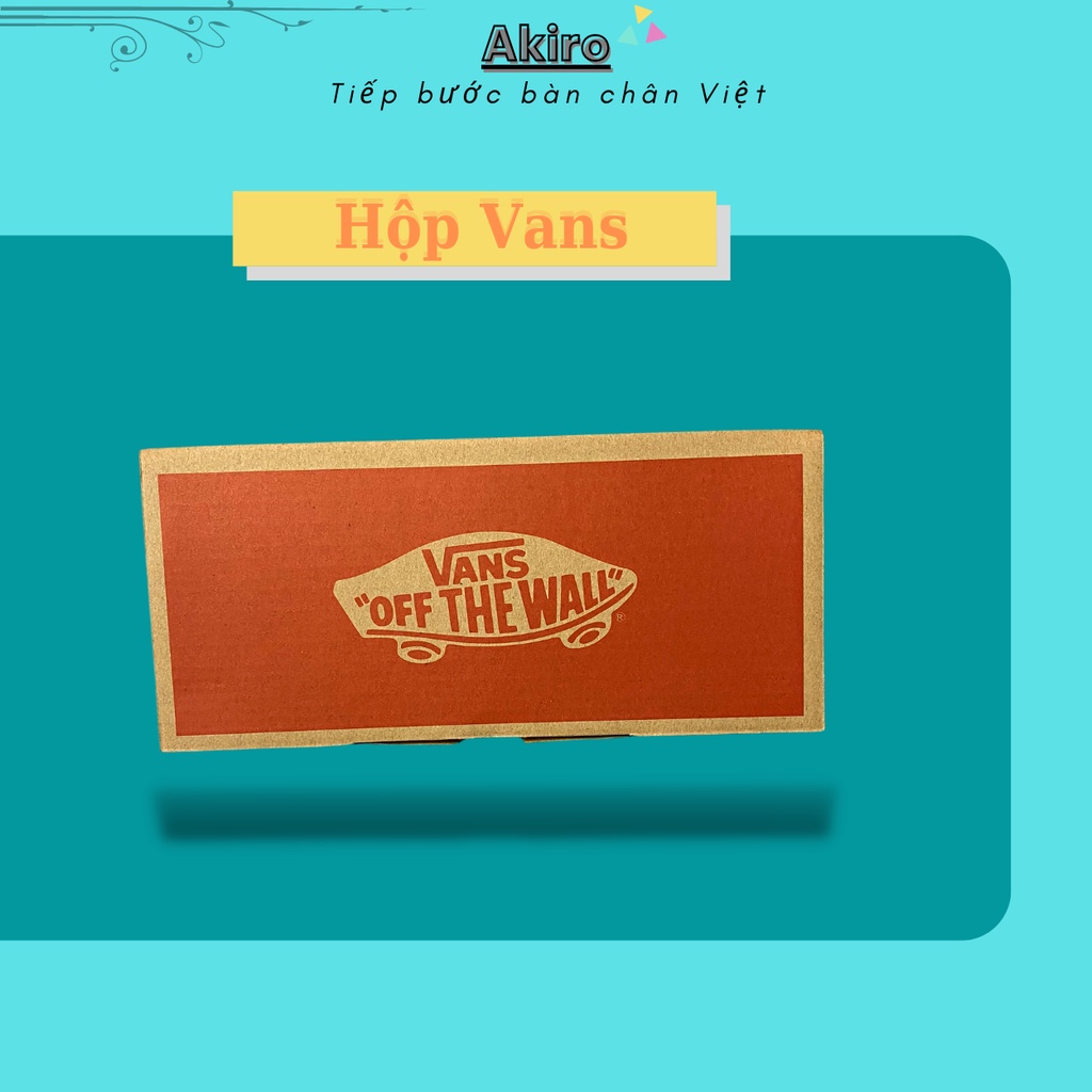 Hộp Đựng Giày, Để Giày Vans màu xanh kích thước 36x14x14