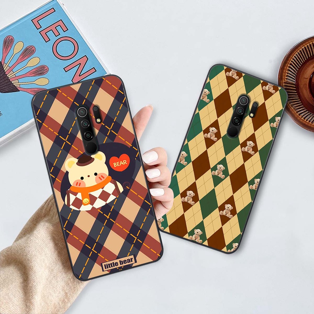 Ốp Xiaomi Redmi 9 họa tiết hoa, gấu thời trang, ốp dẻo bền đẹp