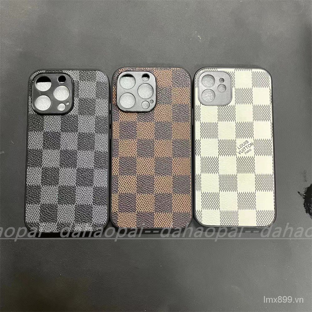 Ốp điện thoại da chống vỡ cho iPhone13 Pro i12 mini i11 xs max xr i8 i7 i6 plus