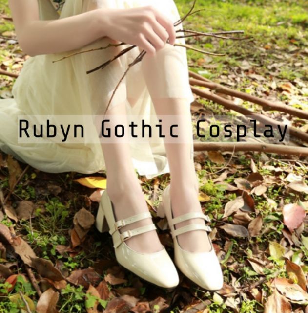 [Sẵn] Giày Oxford tiểu thư nhẹ nhàng vintage, giày cosplay ( Size 35 - 39 ) (Tài khoản Shopee duy nhất: gothic.cosplay )