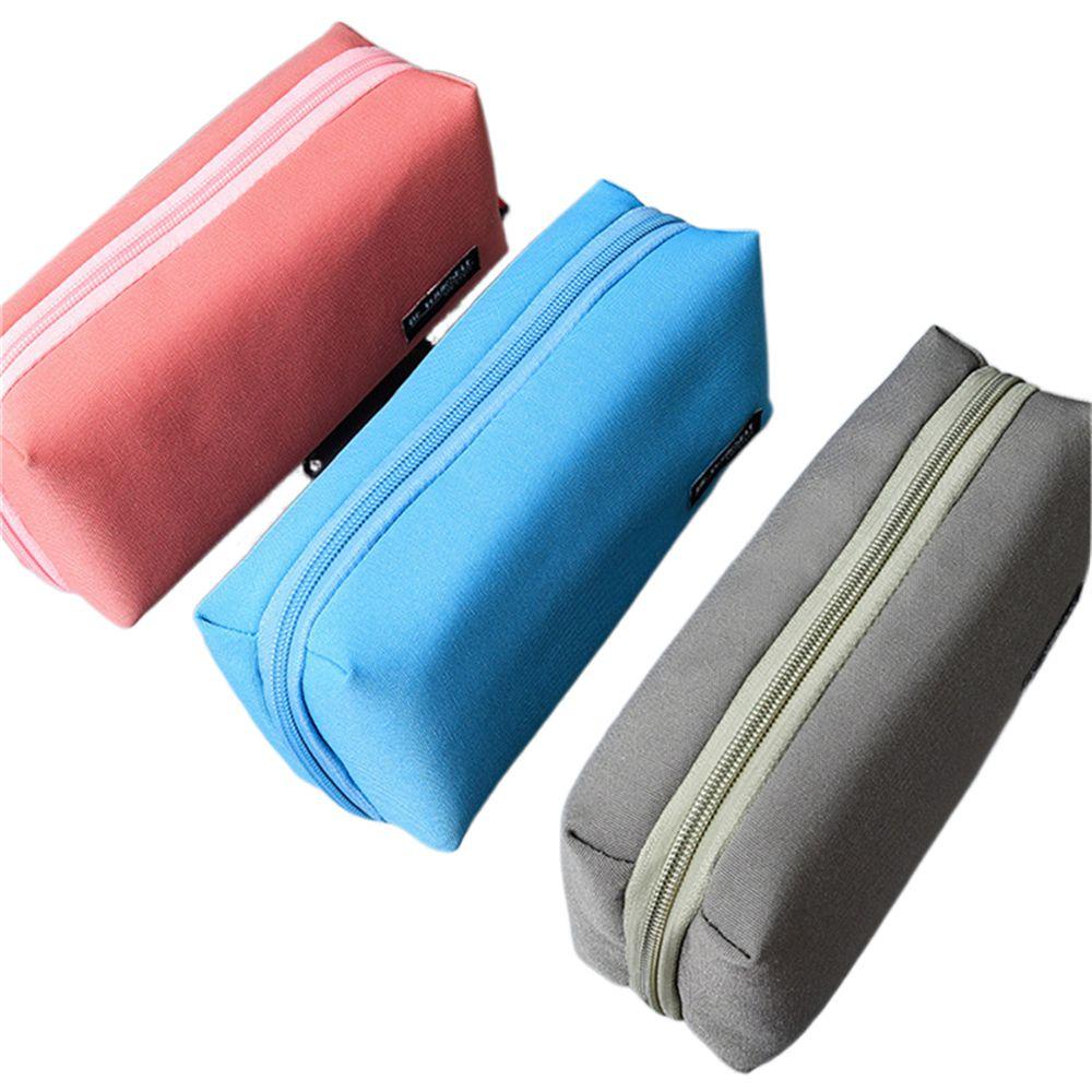 Túi Đựng Bút Màu Trơn Sức Chứa Lớn Tiện Dụng Cho Học Sinh