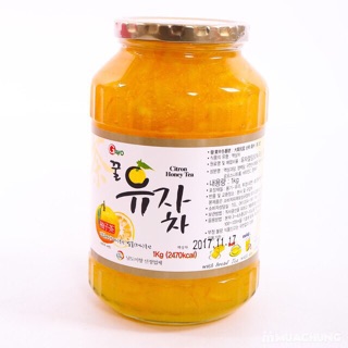 Chanh đào ngâm mật ong Hàn Quốc loại đại 1kg/lọ