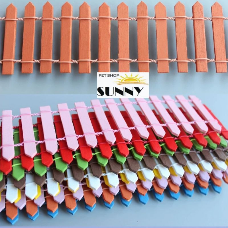 Hàng rào gỗ uốn được, chia khu và trang trí chuồng thú cưng