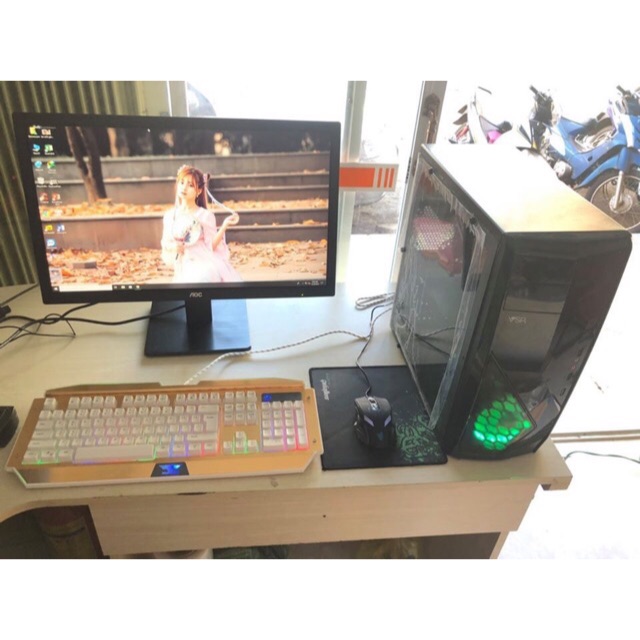 MÁY TÍNH BÀN CHƠI GAME LIÊN MINH HUYỀN THOẠI CPU A8 7600 4 lõi 4 luồng XUNG 3.1 GHZ RAM 6GB