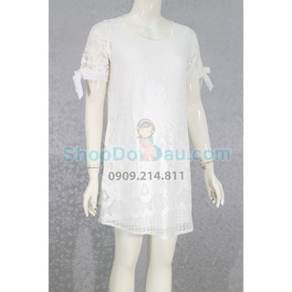 Đầm bầu cổ tròn - ren 2 lớp - mát (Mã số: DB2476)