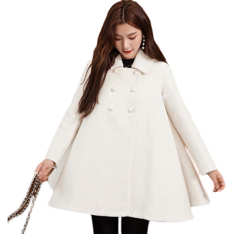 Quần Áo Nữ S-3xl Plus Size💖💖Đồ Dùng Xuân Thu Đông💜Áo Khoác Len Dáng Chữ A Phong Cách Hàn Quốc Dành Cho Nữ | BigBuy360 - bigbuy360.vn