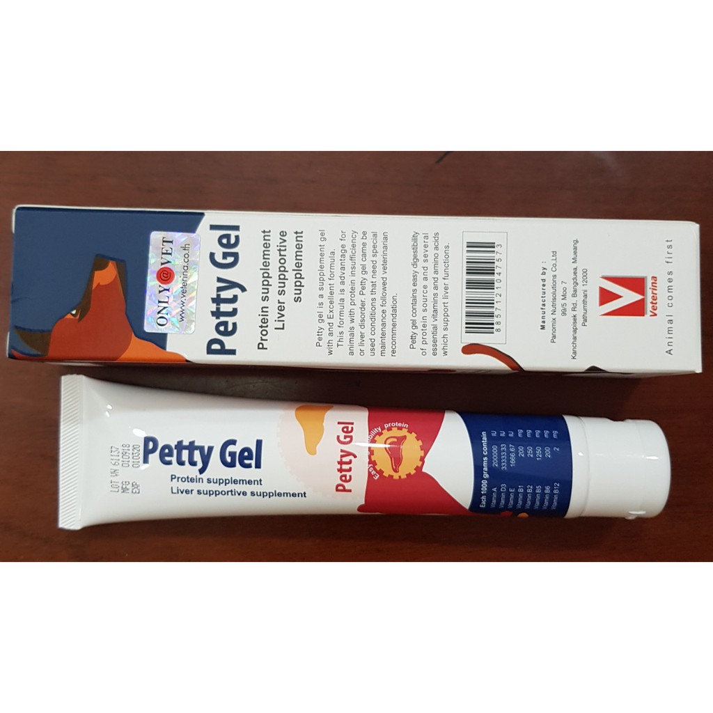 PETTY GEL bổ sung Vitamin axit amin, điều trị gan cho chó mèo
