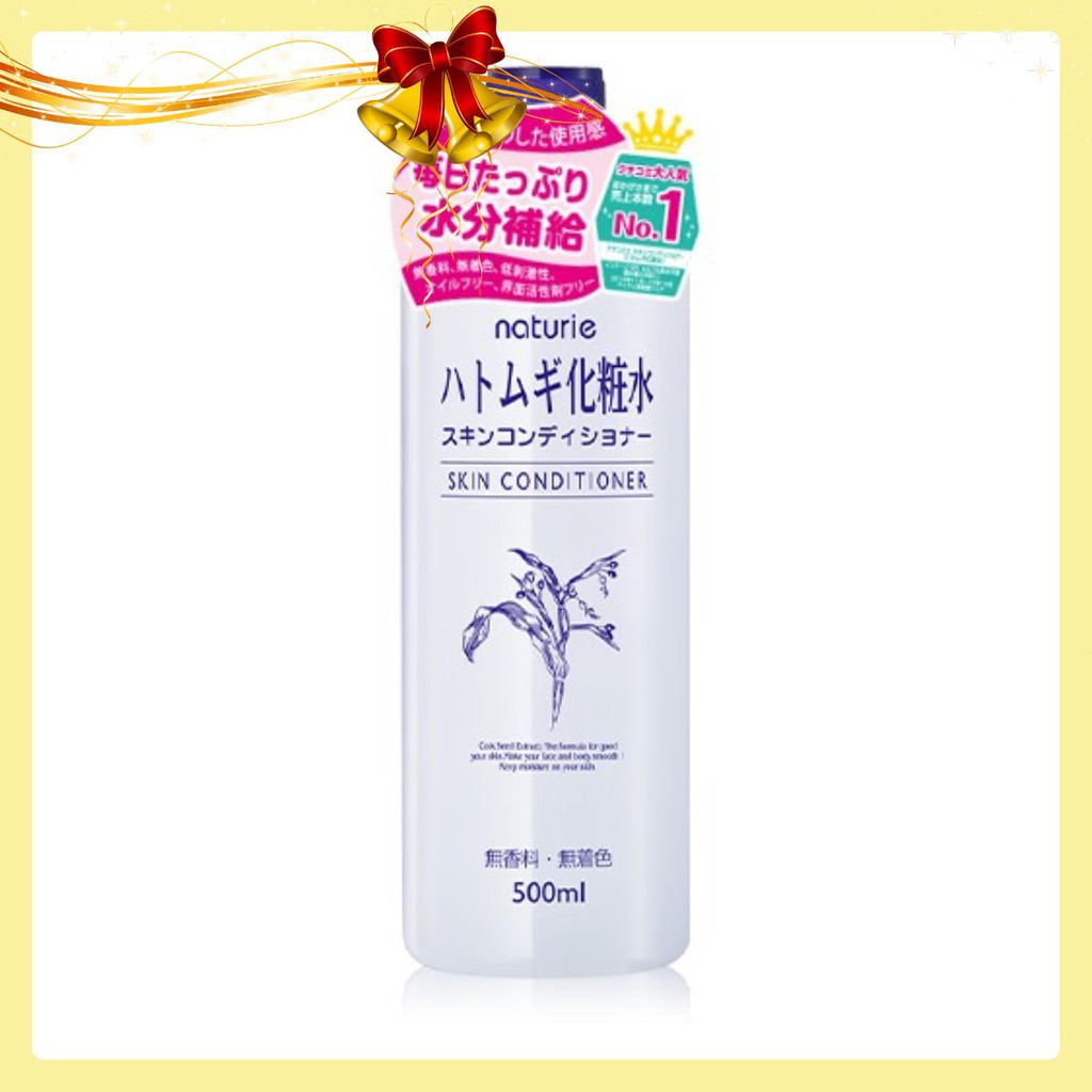[500ML] Nước hoa hồng ý dĩ Naturie Hatomugi Skin Conditioner Nhật 500ml