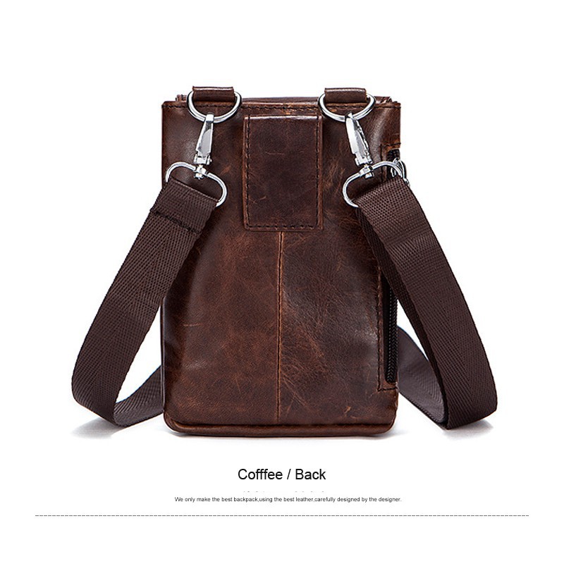 Túi da đeo thắt lưng đựng điện thoại cho nam