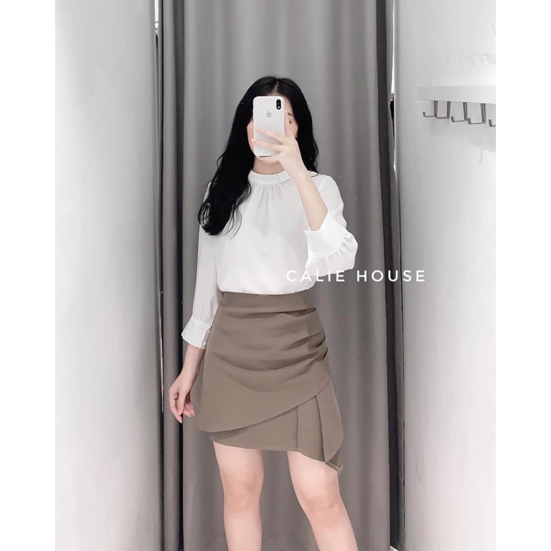 Chân váy lệch tà