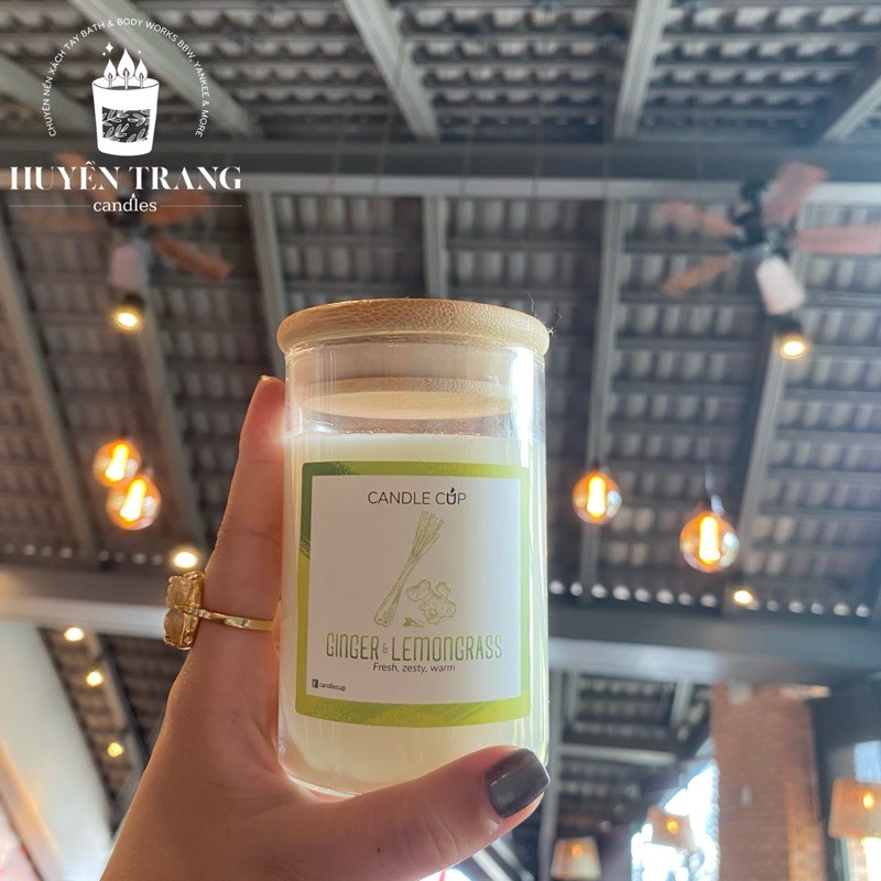 Candle Cup mùi Ginger &amp; Lemongrass Nến thơm Size M 200gr